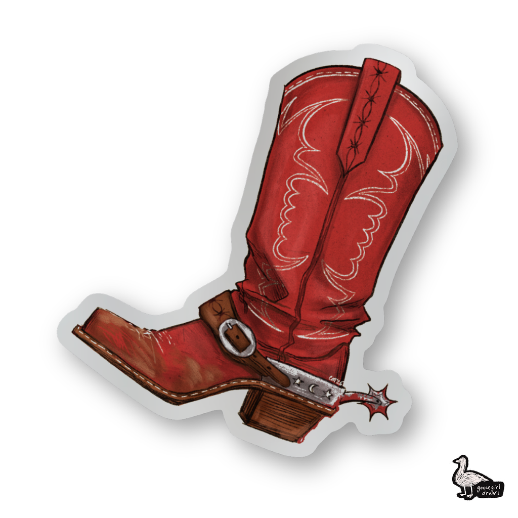 Dot's Boot Sticker