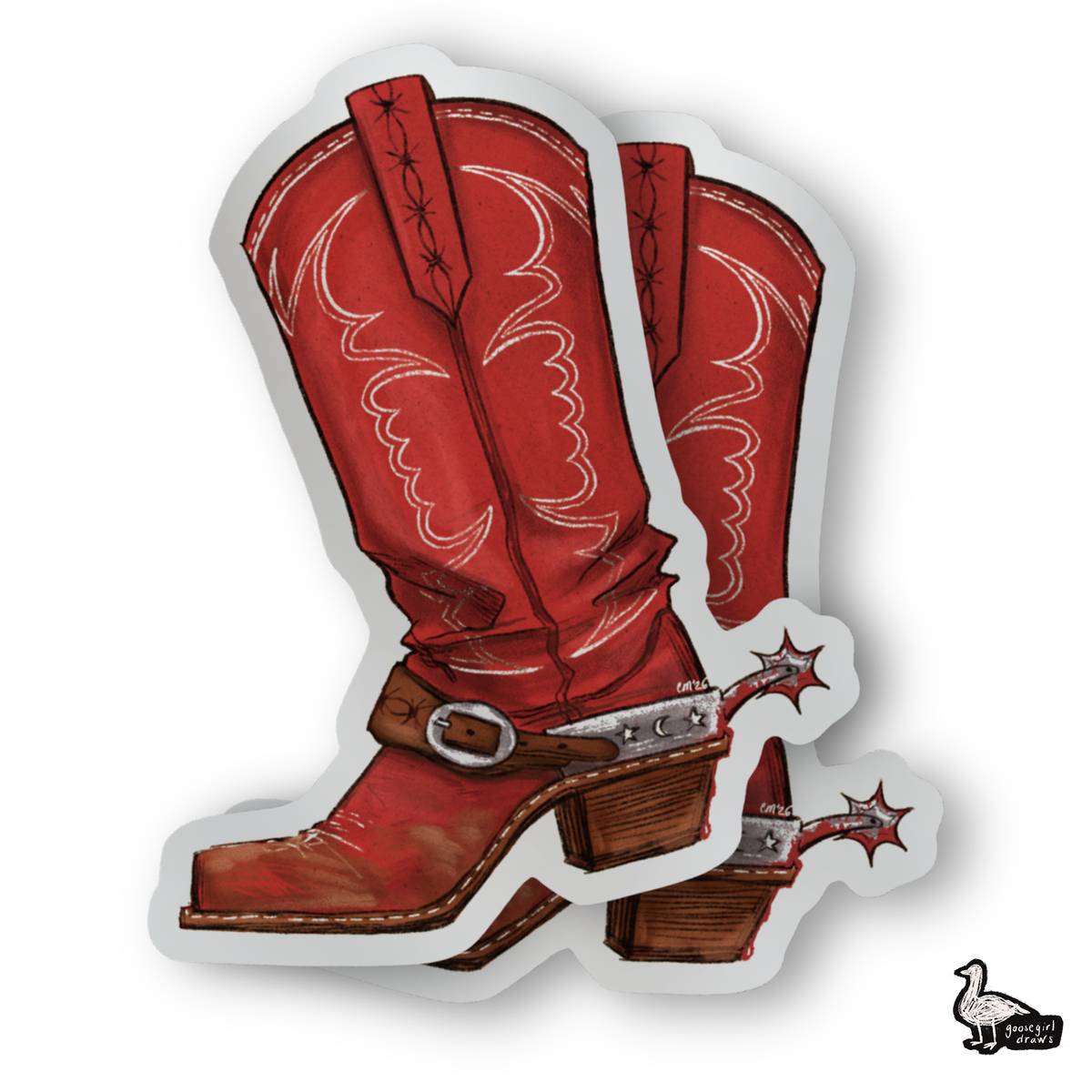 Dot's Boot Sticker