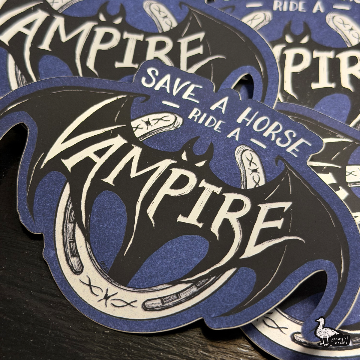 Save a Horse Ride a Vampire Sticker