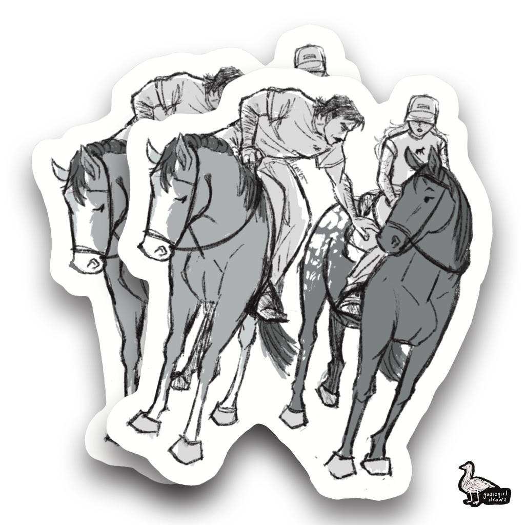 Horsin' Around Sticker