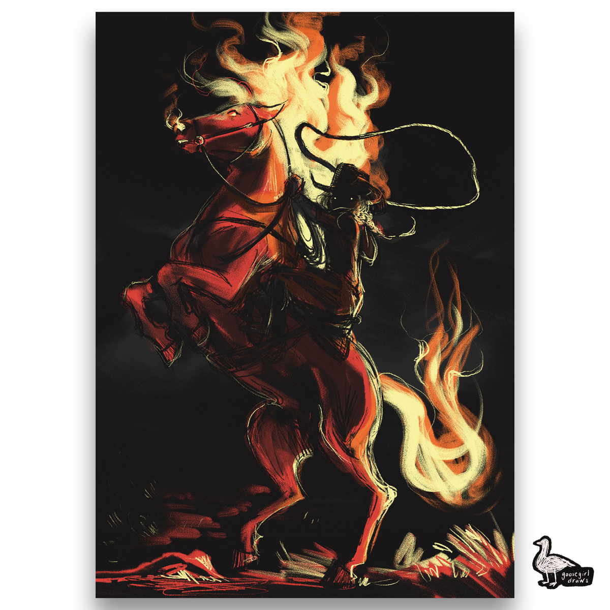 Firehorse Print