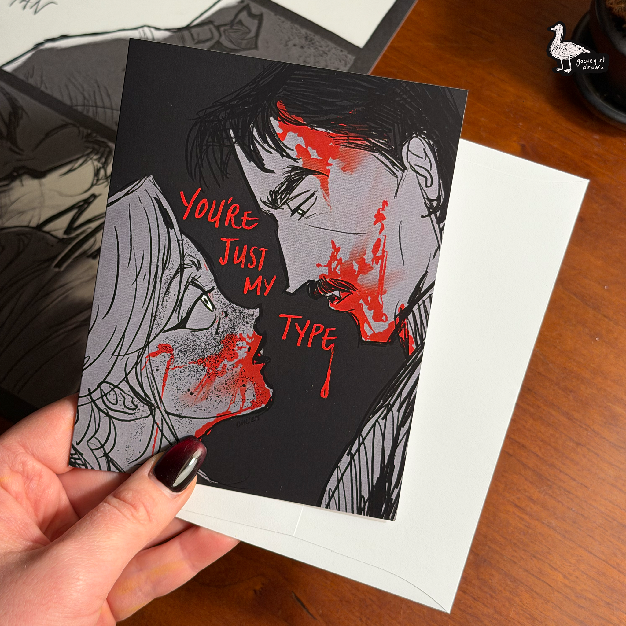 You're Just My Type Greeting Card